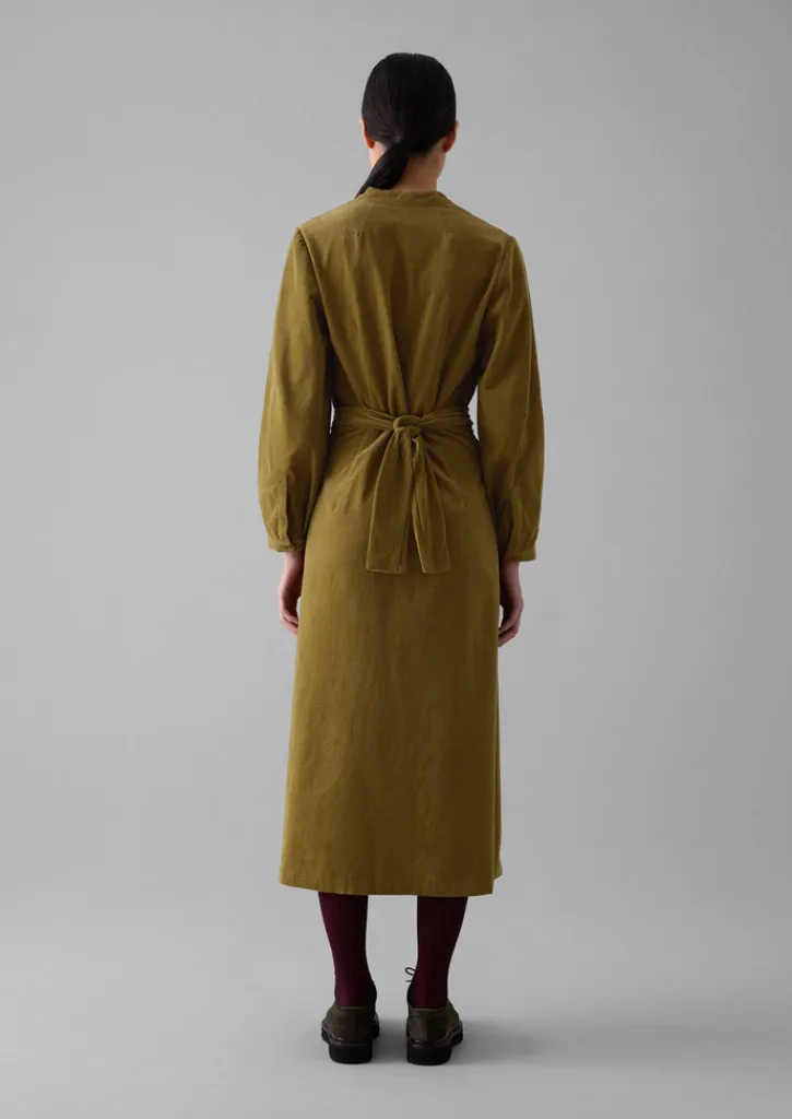 TOAST Organic Needlecord Wrap Dress-Women Cord|Dresses