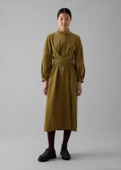 TOAST Organic Needlecord Wrap Dress-Women Cord|Dresses