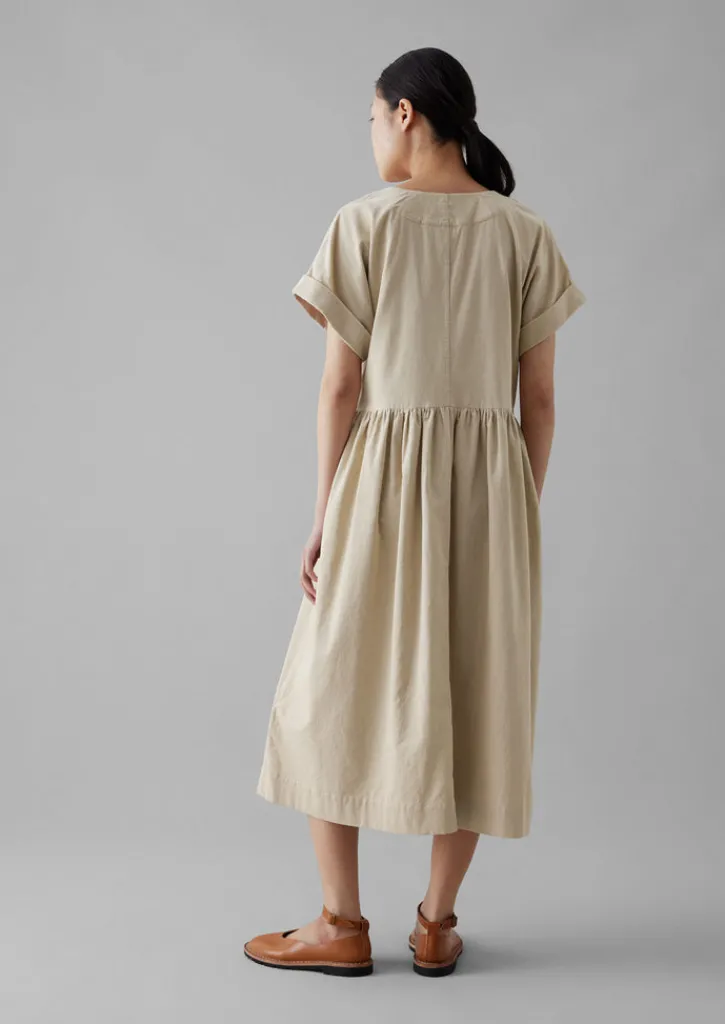 TOAST Organic Needlecord Wrap Front Dress-Women Cord|Dresses