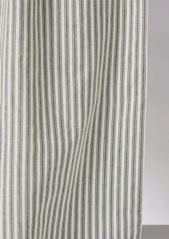 TOAST Organic Ticking Stripe Shower Curtain- Textiles|Bathroom