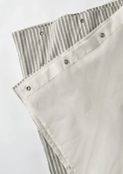 TOAST Organic Ticking Stripe Shower Curtain- Textiles|Bathroom
