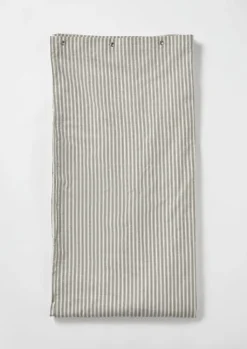 TOAST Organic Ticking Stripe Shower Curtain- Textiles|Bathroom