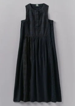 TOAST Overdyed Check Seersucker Dress-Women Loungewear|Dresses