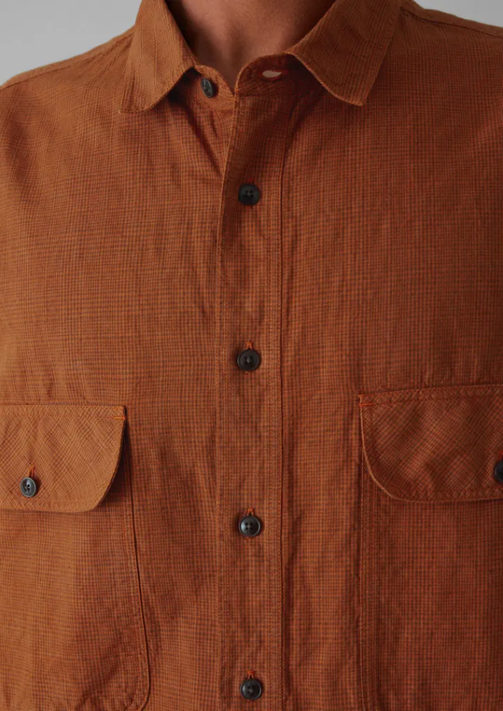 TOAST Overdyed Check Workwear Shirt- Workwear|Shirts