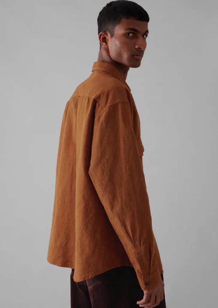 TOAST Overdyed Check Workwear Shirt- Workwear|Shirts