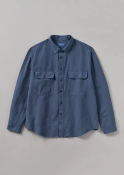 TOAST Overdyed Check Workwear Shirt- Workwear|Shirts