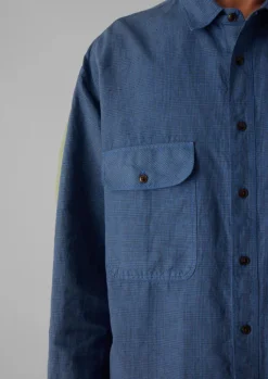 TOAST Overdyed Check Workwear Shirt- Workwear|Shirts