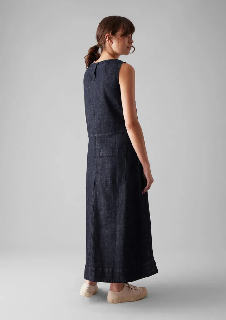TOAST Panelled Organic Denim Dress-Women Denim|Workwear