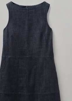 TOAST Panelled Organic Denim Dress-Women Denim|Workwear
