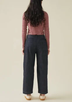 TOAST Panelled Organic Denim Trousers-Women Denim|Workwear