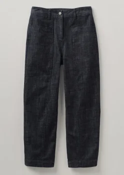 TOAST Panelled Organic Denim Trousers-Women Denim|Workwear