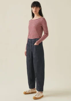 TOAST Panelled Organic Denim Trousers-Women Denim|Workwear