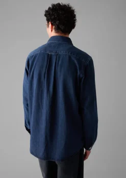 TOAST Patch Pocket Denim Shirt- Denim|Workwear