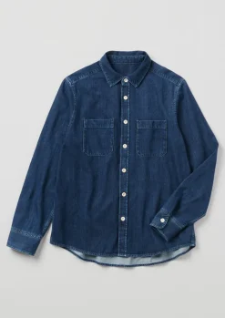 TOAST Patch Pocket Denim Shirt- Denim|Workwear