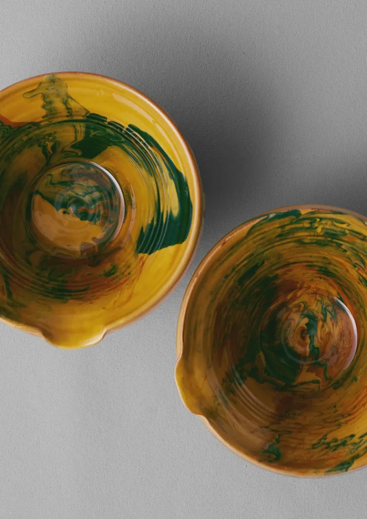 TOAST Poterie Barbotine Marbled Pouring Bowl- Ceramics|Tableware