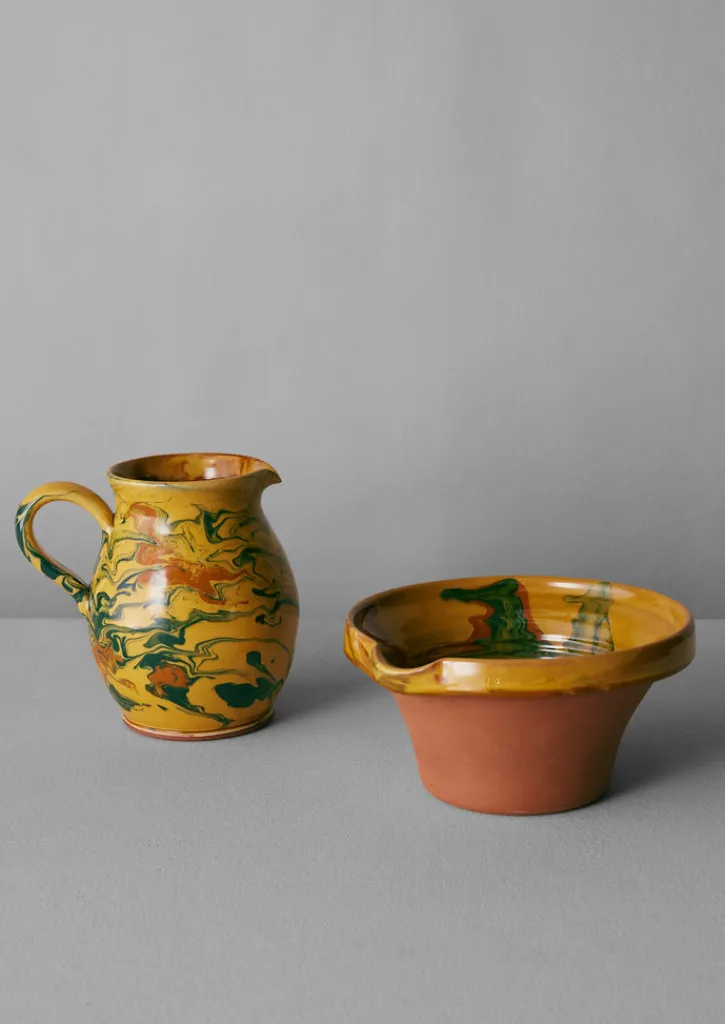TOAST Poterie Barbotine Marbled Pouring Bowl- Ceramics|Tableware