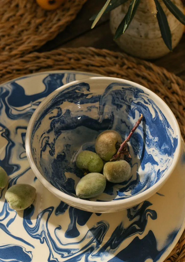 TOAST Poterie Barbotine Marbled Breakfast Bowl- Ceramics
