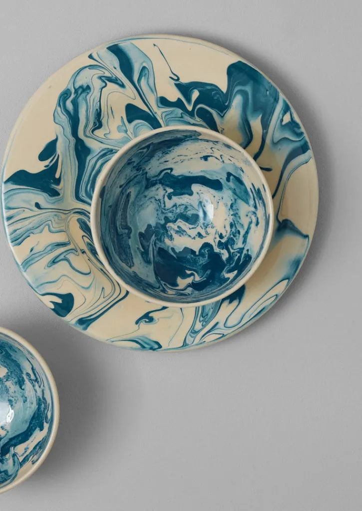 TOAST Poterie Barbotine Marbled Breakfast Bowl- Ceramics