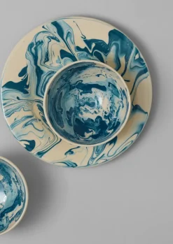 TOAST Poterie Barbotine Marbled Plate- Ceramics|Tableware