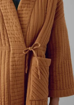 TOAST Quilted Cotton Long Gown-Women Gowns|Nightwear