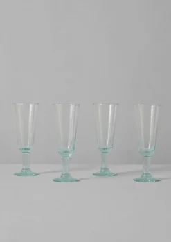 TOAST Recycled Bolivian Champagne Glasses Set- Glass
