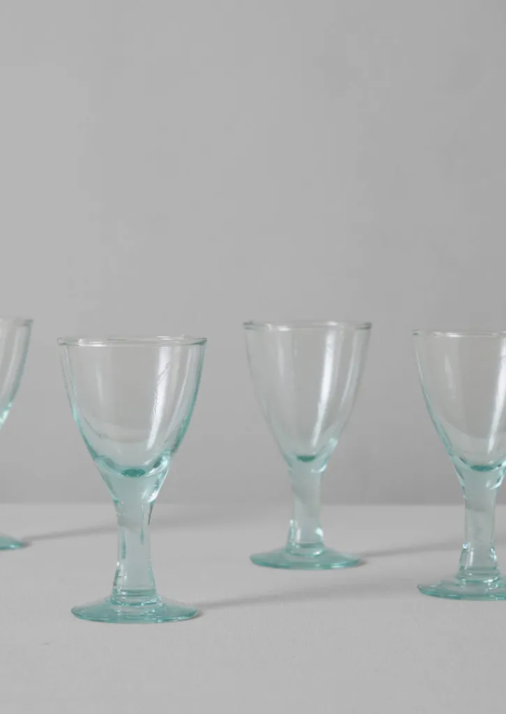 TOAST Recycled Bolivian Wine Glasses Set- Glass|Tableware