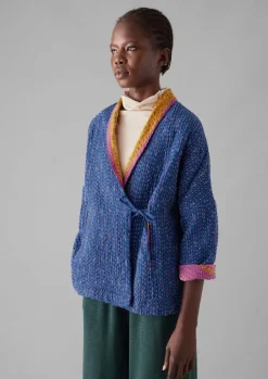 TOAST Repurposed Ikat Kantha Jacket-Women Gowns|Nightwear