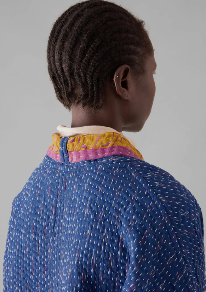 TOAST Repurposed Ikat Kantha Jacket-Women Gowns|Nightwear