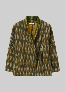 TOAST Repurposed Ikat Kantha Jacket-Women Gowns|Nightwear