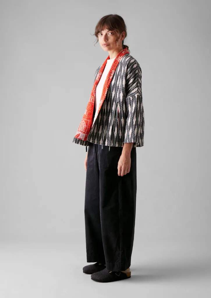 TOAST Repurposed Ikat Kantha Jacket-Women Gowns|Nightwear