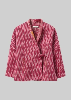 TOAST Repurposed Ikat Kantha Jacket-Women Gowns|Nightwear
