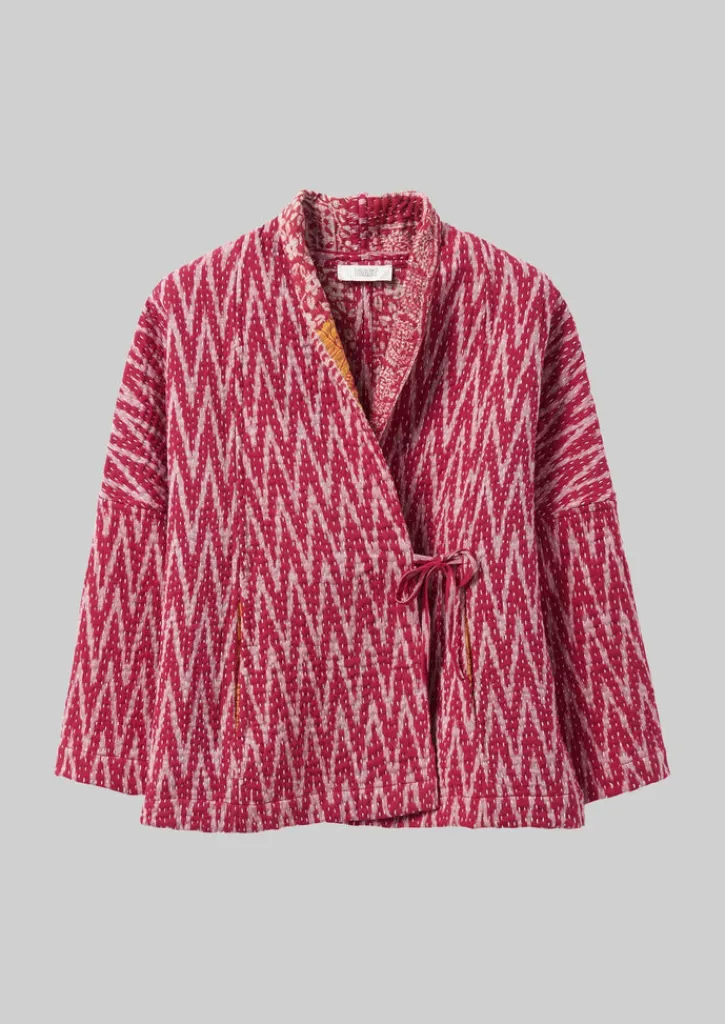 TOAST Repurposed Ikat Kantha Jacket-Women Gowns|Nightwear