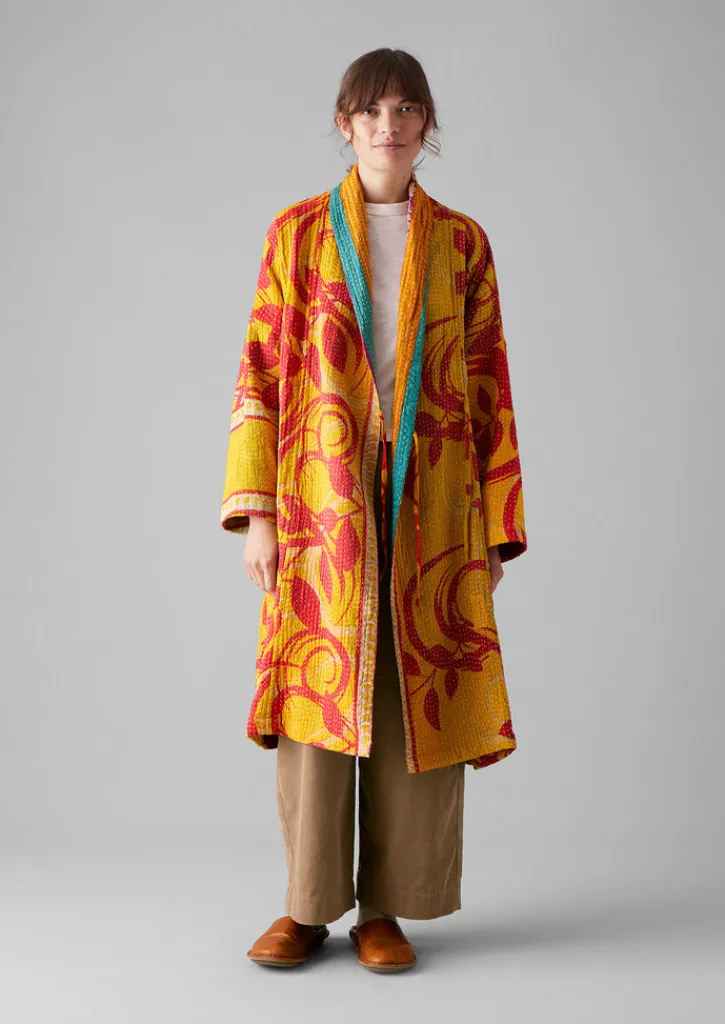 TOAST Repurposed Kantha Coat-Women Gowns|Nightwear