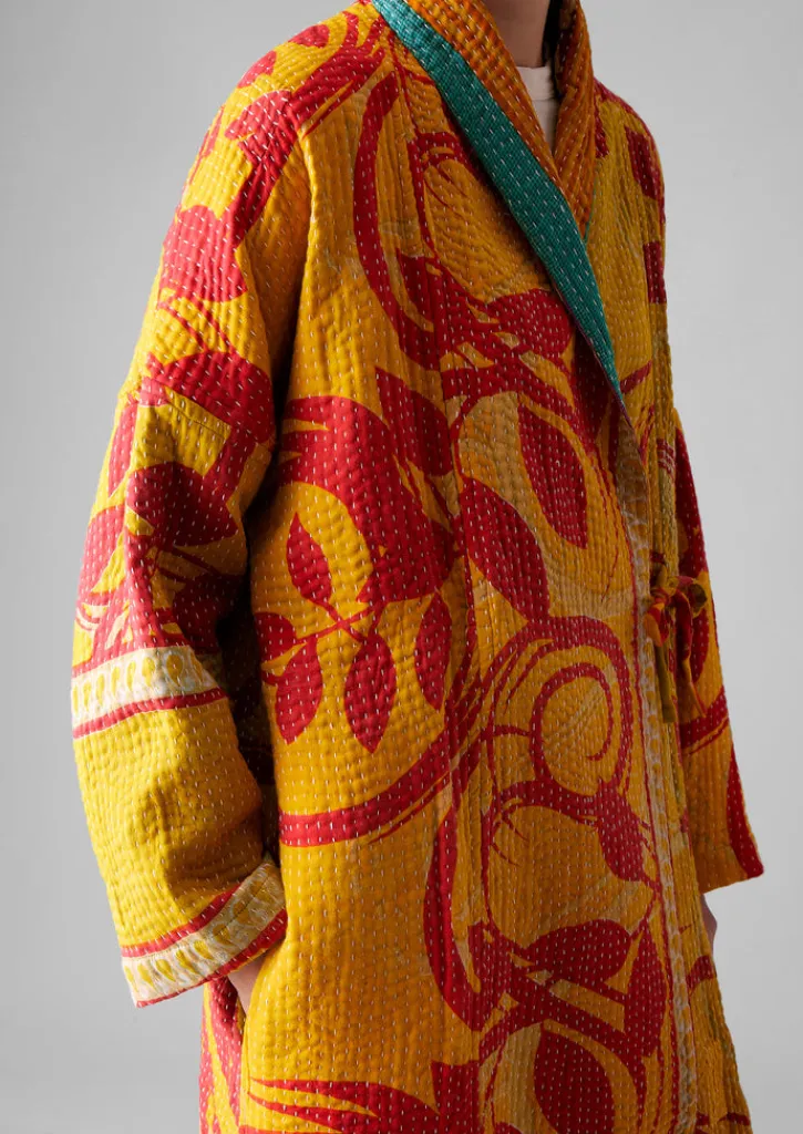 TOAST Repurposed Kantha Coat-Women Gowns|Nightwear