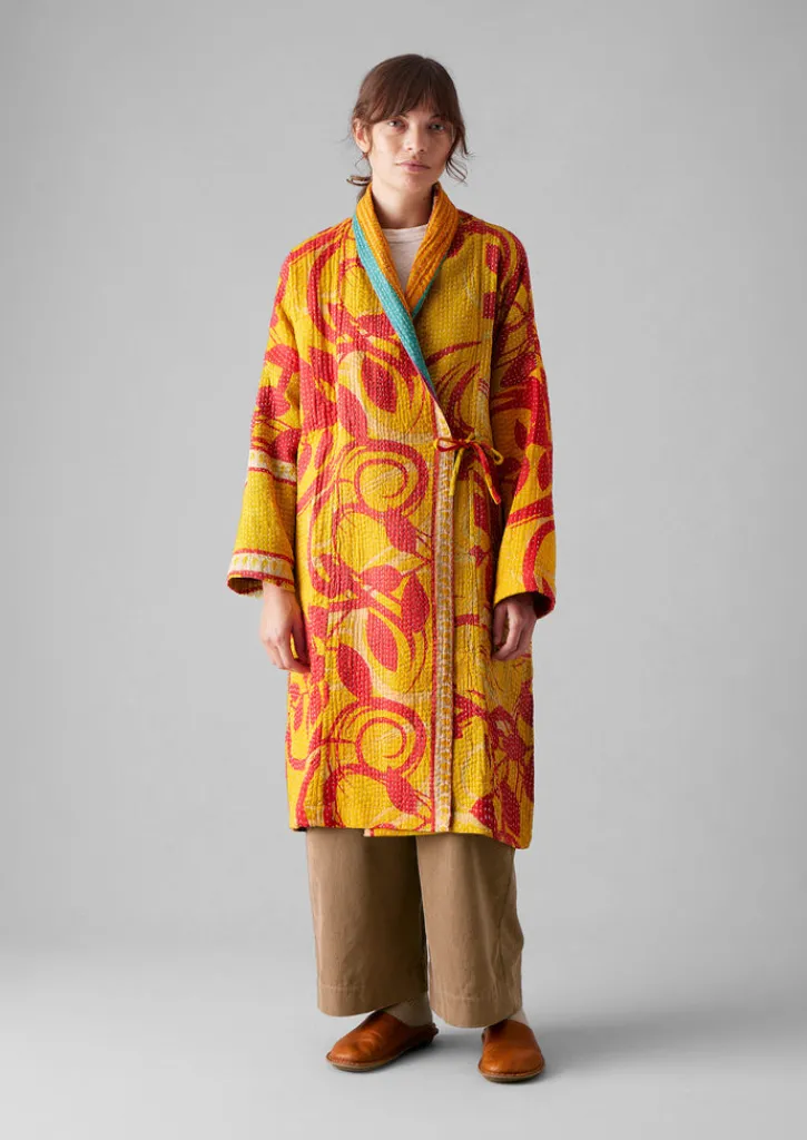 TOAST Repurposed Kantha Coat-Women Gowns|Nightwear