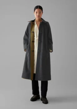 TOAST Reversible Cotton Wool Coat-Women Coats & Jackets