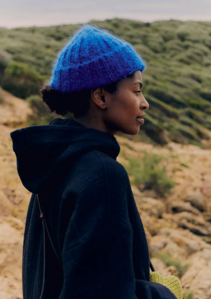 TOAST Ribbed Mohair Beanie-Women Hats, Scarves & Gloves