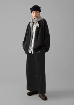 TOAST Ribbed Wool Knitted Cardigan-Women Knitwear