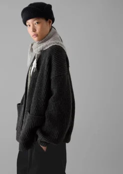 TOAST Ribbed Wool Knitted Cardigan-Women Knitwear