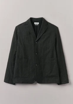 TOAST Seersucker Wool Cotton Blazer- Coats & Jackets