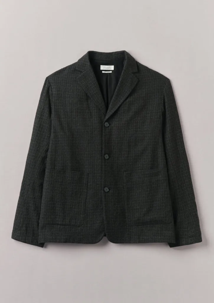 TOAST Seersucker Wool Cotton Blazer- Coats & Jackets