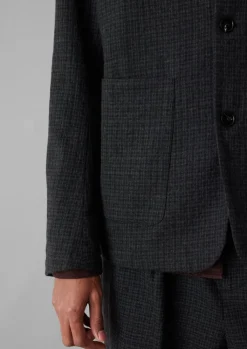 TOAST Seersucker Wool Cotton Blazer- Coats & Jackets