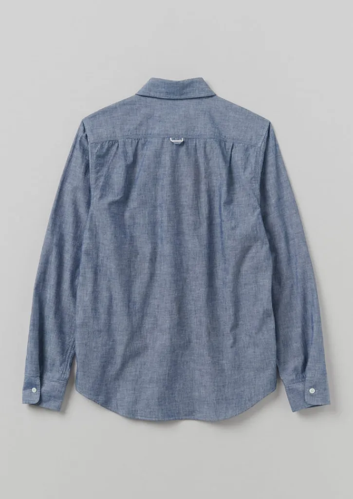 TOAST Selvedge Cotton Chambray Shirt- Shirts