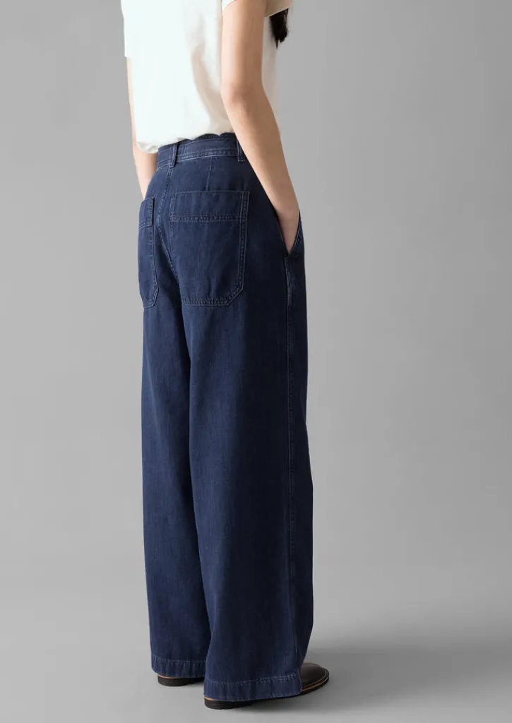 TOAST Seren Flat Front Denim Trousers-Women Denim|Jeans