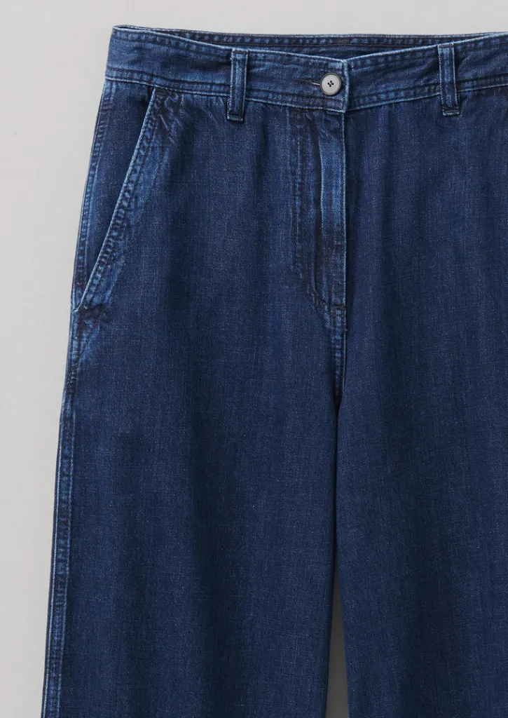TOAST Seren Flat Front Denim Trousers-Women Denim|Jeans