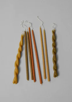 TOAST Skar Organics Beeswax Twist Dinner Candle- Candles & Holders