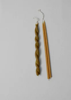 TOAST Skar Organics Beeswax Twist Dinner Candle- Candles & Holders