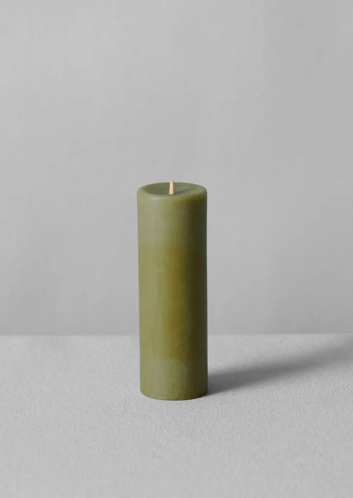 TOAST Skar Organics Dyed Beeswax Pillar Candle- Candles & Holders