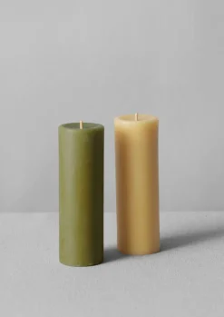 TOAST Skar Organics Dyed Beeswax Pillar Candle- Candles & Holders