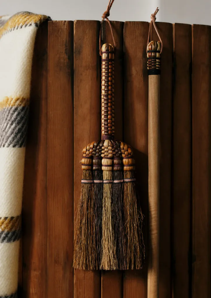 TOAST Sorghum Stripe Short Handled Brush- Outdoor|Kitchen